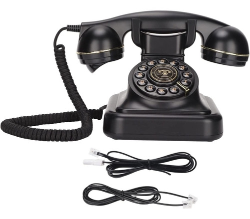 Teléfono Fijo Digital Clásico Europeo Vintage Retro Antiguo