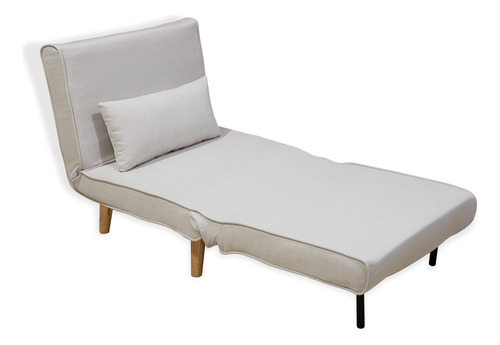 Sofá Cama Individual Sillon Reclinable Comodo Moderno Lino