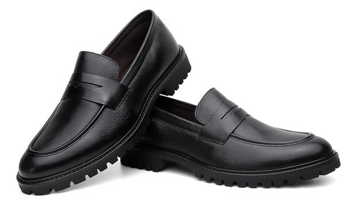 Sapato Social Masculino Para Usar Com Terno Preto Preto 42