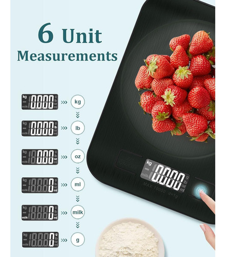 Balanza Digital Cocina 5kg Precisión 1g Con Pantalla Lcd