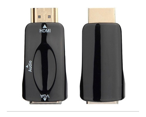 Conversor Hdmi A Vga Con Audio Adaptador Hdmi Full Hd 1080p