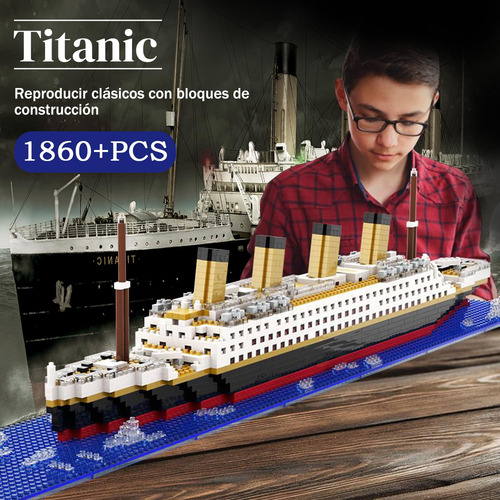 Modelo Titanic De Bloques Microset, Kit De Construcción