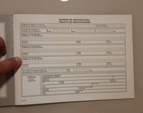 Manual Do Proprietario Gm Tigra 98 Novo Original Sem Preench