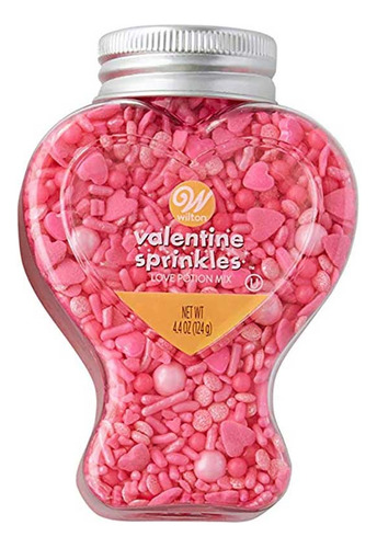 Sprinkles San Valentín Love Potion Decoraciones Wilton Color Rosa