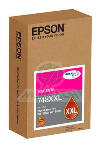 Tinta Epson 748xxl 69ml Magenta Wf-6090, Wf-6560 7,000 Pag
