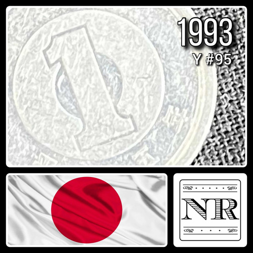 Japón - 1 Yen - Año 1993 (5) - Y #95 - Heisei