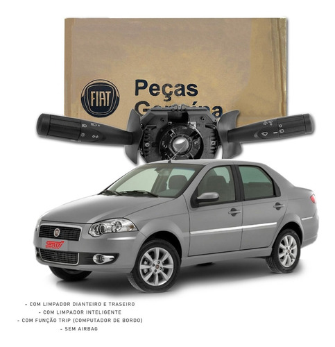 Chave De Seta S/ Airbag C/ Trip Fiat Siena 2008-2012 Novo