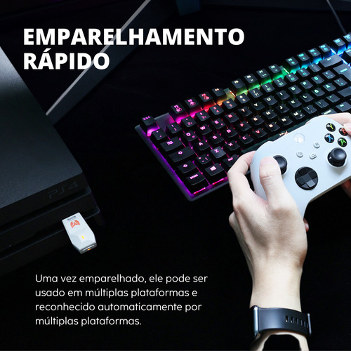 Controle Sem Fio R100 Pro Compatível Ps5 Ps4 Pc Switch Pro