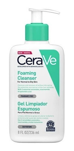 Cerave Gel Limpiador Espumoso 227g Cera Ve