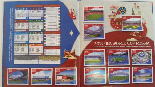 Álbum Panini Copa 2018 Completo Figuras Coladas Capa Dura