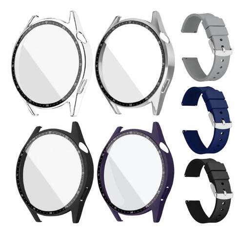 Pack Correa + Case Protector Para Huawei Watch Gt3 Pro 46 Mm