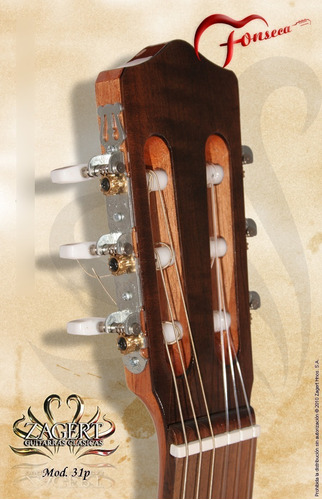 Imagen 7 de 10 de Guitarra Fonseca Criolla Mod 31 Accesorios Funda Cuotas