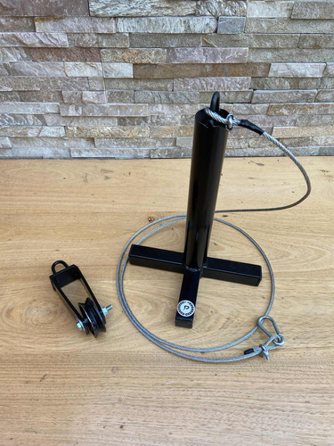 Polea Simple + Porta Discos + Accesorios. Gym