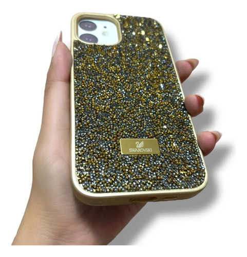 Funda De Swarovsk-i Para Iphone Dorado Oscuro Iphone 15 Pro
