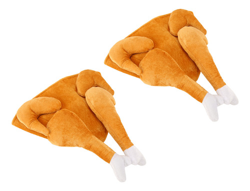 Gorro De Pavo Asado, Exquisito Peluche De Acción De Gracias,