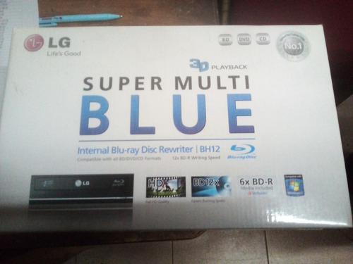 Grabadora De Blue Ray Lg Bh 12 Usada Negro (Usado)