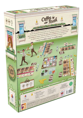 Jogo de tabuleiro Coffee Rush Galapagos