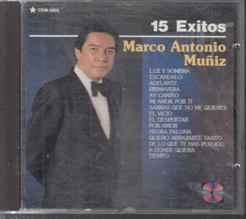Marco Antonio Muñiz. 15 Exitos  Cd Original Usado Qqc. Mz