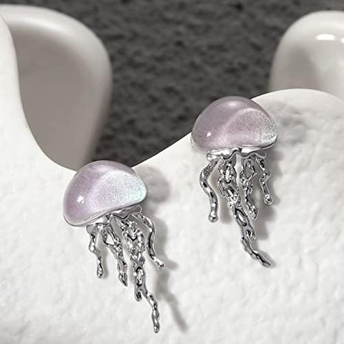 Fabmode Pendientes De Medusas Con Animales Del Océano Joyer