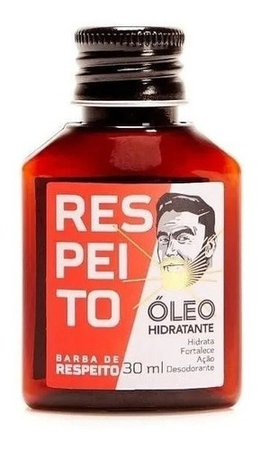 Óleo para barba Barba de Respeito Barba fragrância canela e rum de 30mL 30g