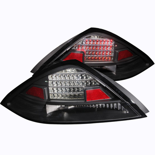 Honda Accord 03-05 2 Puers Calaveras Negras Led