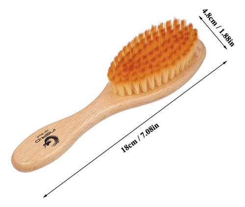 Cepillo De Pelo Ultra Suave Para Bebés Con Mango De Madera P