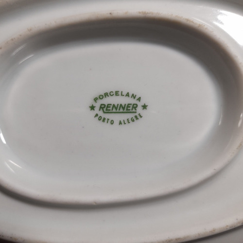 Imagem 6 de 8 de Molheira Porcelana Renner Antiga Ótimo Estado