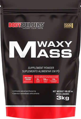 Hipercalórico Mass 3kg Refil - Massa Magra E Muscular Sabor Chocolate