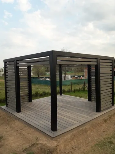 Deck Pvc Wpc Listón Co Extrusión Símil Madera Doble Faz