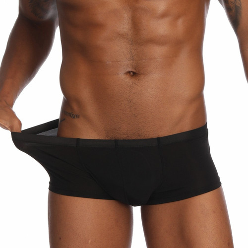 Pantalones De Seda De Hielo Sólido Para Hombre, Ropa Interio