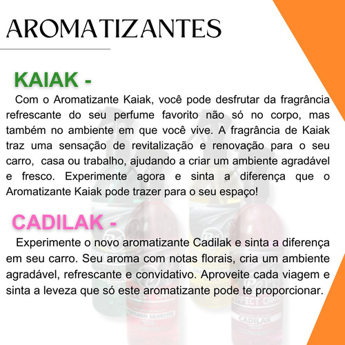 Cheirinho Aromatizante Automotivo Alto Rendimento 500ml Fragancia Kaiak
