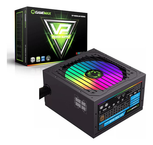 Fuente Gamemax 700w - Vp-rgb Atx 80 Plus Bronze Certificada