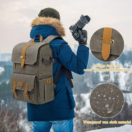 Mochila De Cámara De Ubaymax Dslr Dslr Bolsas De Lienzo De L