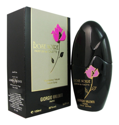Imagen 1 de 3 de Loción Perfume Rosa Negra 100ml Mujer Original Garantizada