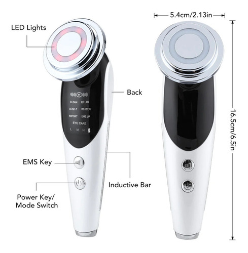 Massageador Rejuvenescedor Facial 7 In1
