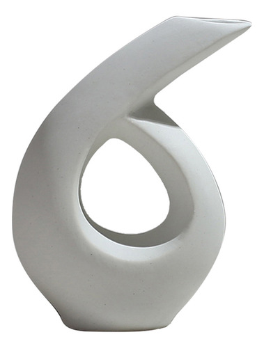 (8 #mold) Jarrón Minimalista De Cerámica Blanca Abstract Mod