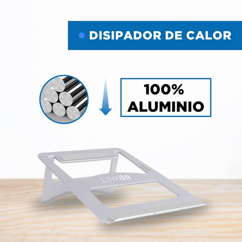 Imagen 3 de 10 de Soporte Base Aluminio Mac Macbook Notebook 10-16 Pulgadas