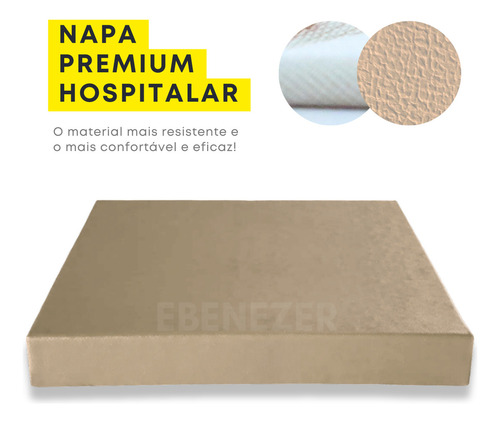 Protetor De Colchão Lençol King Impermeável Antimofo Hospitalar Antialérgico Macio E Silencioso Bege