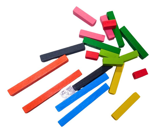 Regletas De Cuisenaire De Madera 136 Piezas Juego Didáctico