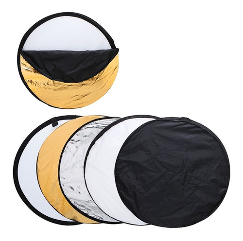 Flex Reflector Luz Flash 5 En 1 60cm Video Fotografia 