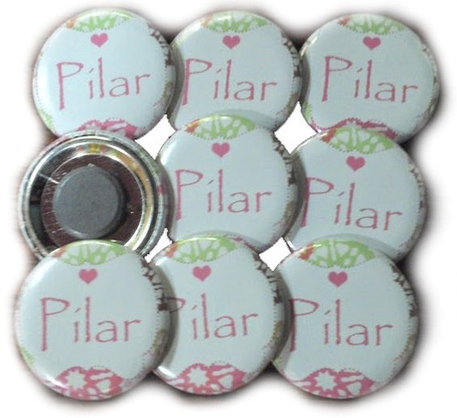 20 Pines Imanes Souvenirs Personalizados 32mm