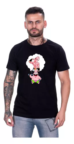 Camiseta Shap Life Patrick Motivado Majin Boo Academia Gym - Preto