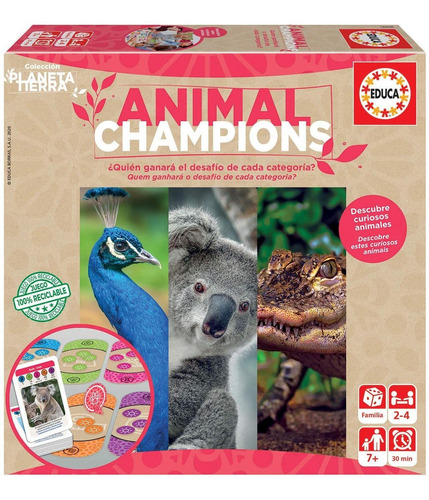 Puzzle Animal Champions Rompecabezas Didactico Educa Atrix ®