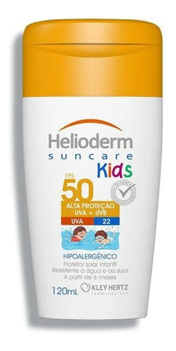 Protetor Solar Helioderm Fps 50 Kids 120ml Infantil