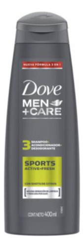 Shampoo Dove Sport Active Fresh 3 En 1 400ml