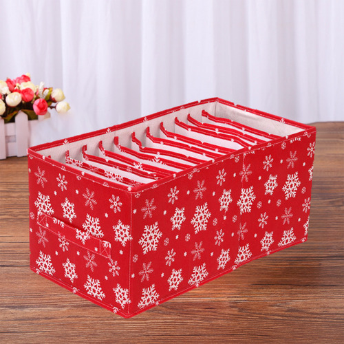 Ropa Interior Plegable Con Estampado De Copos De Nieve De Na
