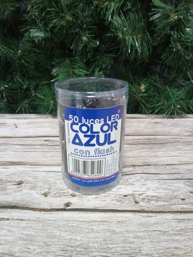 Luces De Navidad Led 50 A Pila Color Pettish Online Luces Azul