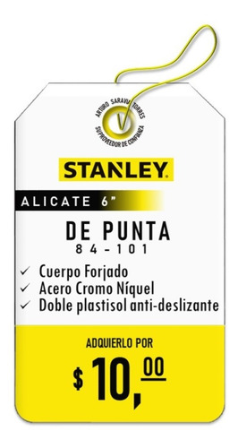 Alicate De Punta Larga 6 Stanley 84-101