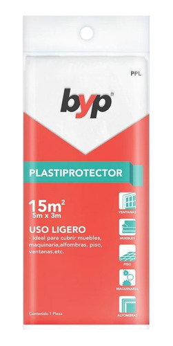 Plastiprotector Uso Ligero 15m2 Byp - Ppl (24 Piezas)