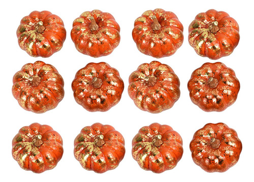 12x Calabaza De Simulación Mini Calabazas Artificiales Para